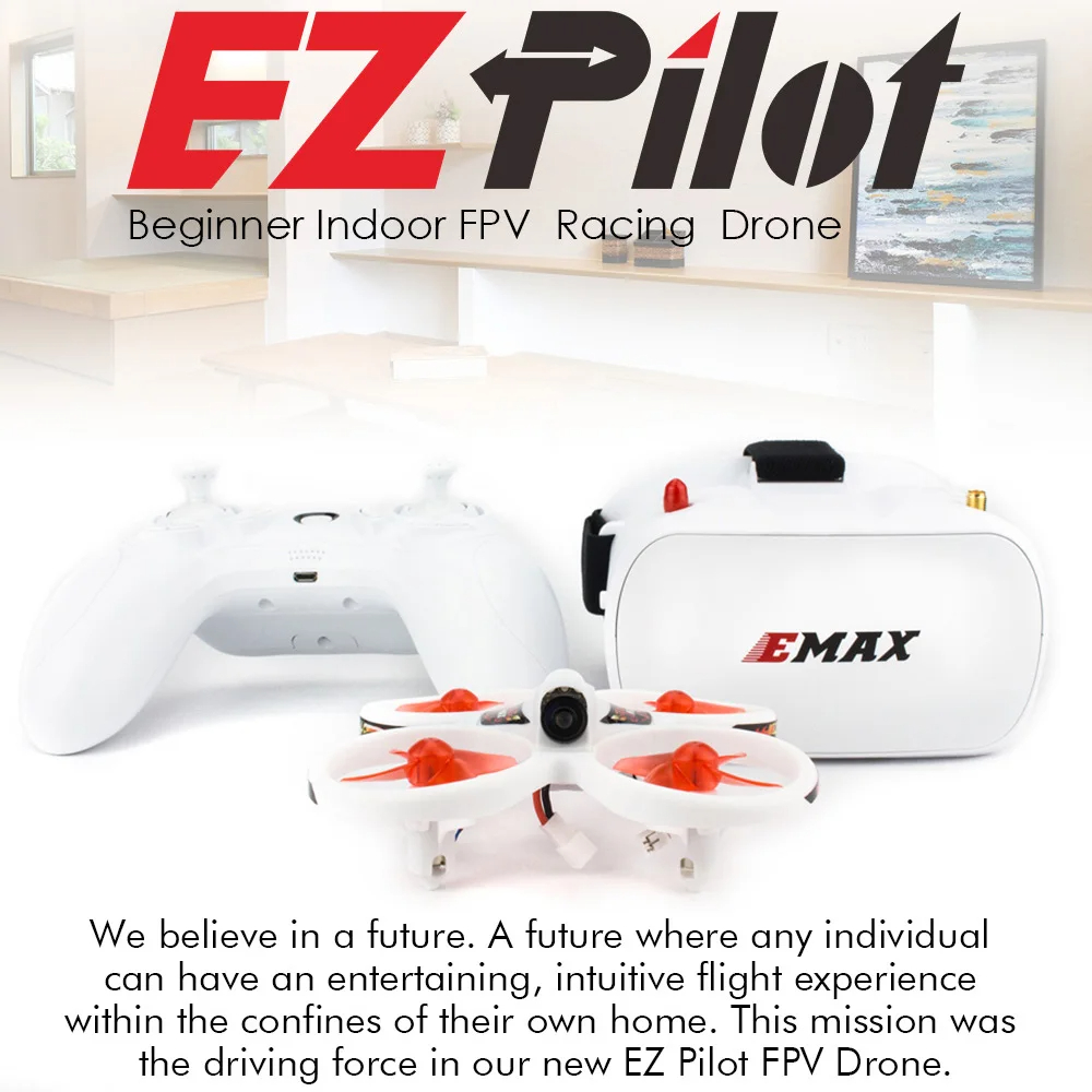 طائرة سباق EMAX EZ Pilot 82MM  - مراجعة Eachine Drone E010 وسعره