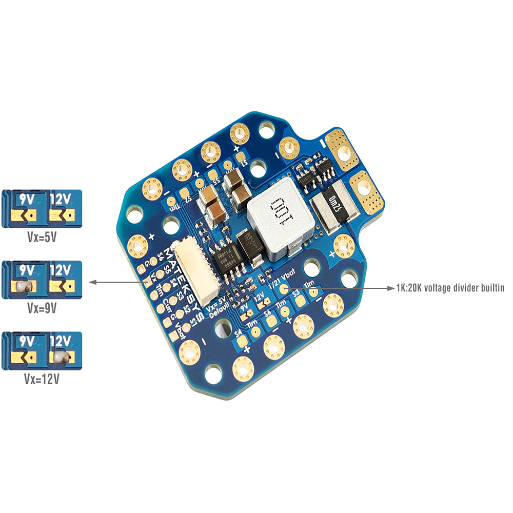 لوحة توزيع الطاقة MATEK PDB-HE - مراجعة Drone Power Distribution Board وسعره